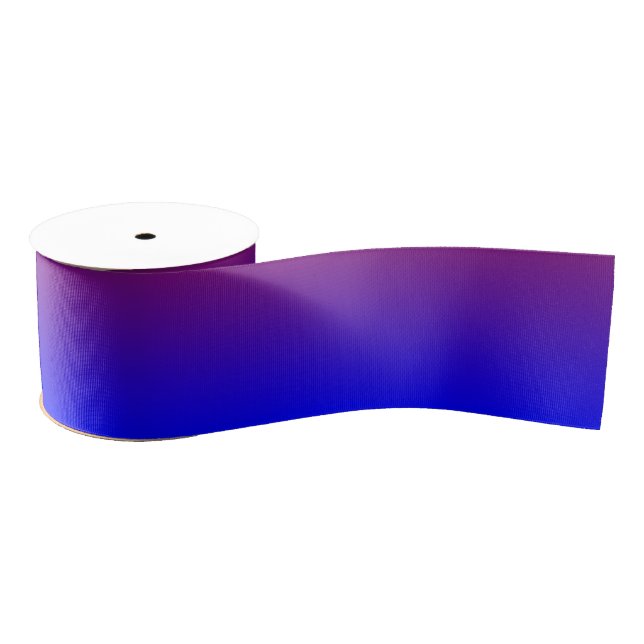 Ruban Gros-grain Ombre bleue personnalisée (Bobine)