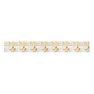 RUBAN GROS-GRAIN OR GLAMOREUX 60E ANNIVERSAIRE