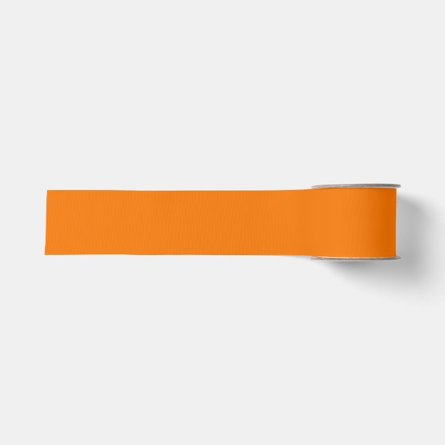 Ruban Gros-grain Orange n° 1, Ruban orange (Devant)