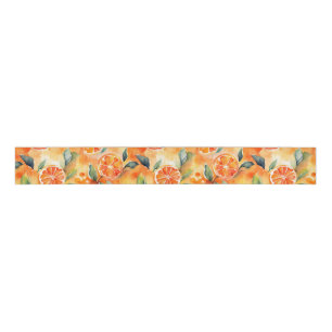 Ruban Gros-grain Orange Slices Aquarelle Frais Citrus Design