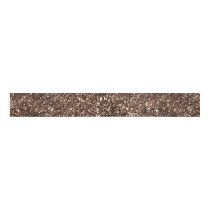 Ruban Gros-grain pailleté de bronze luxueux