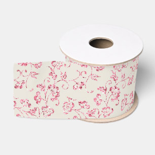 Ruban Gros-grain Parties scintillant rose crème romantique Mariage