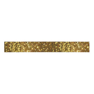 Ruban Gros-grain Parties scintillant Sparkle Gold Faux Sequin