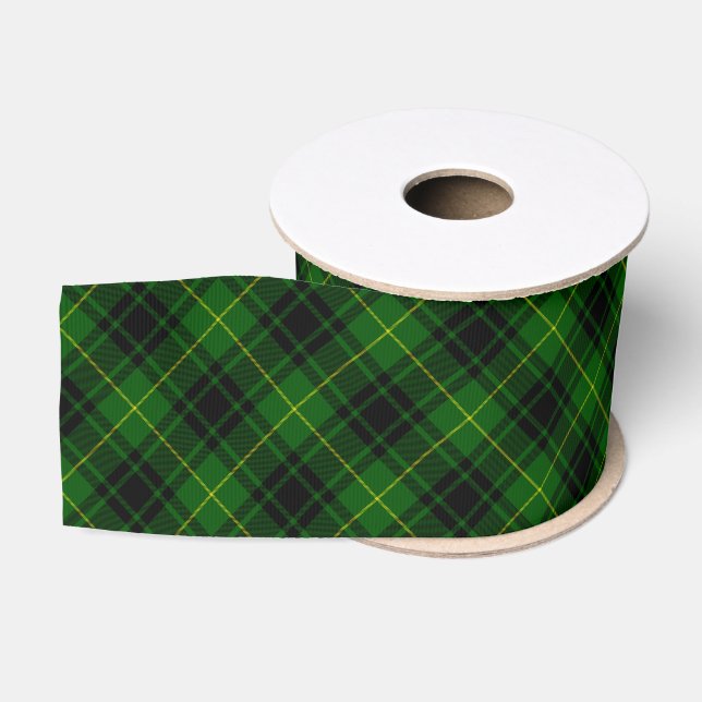 Ruban Gros-grain Pâte verte de tartan MacArthur (Bobine)