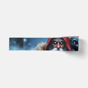 Ruban Gros-grain Père Noël Frostbite et son elfe de malice.