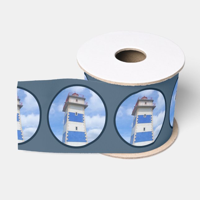 Ruban Gros-grain Phare d'aquarelle (Bobine)
