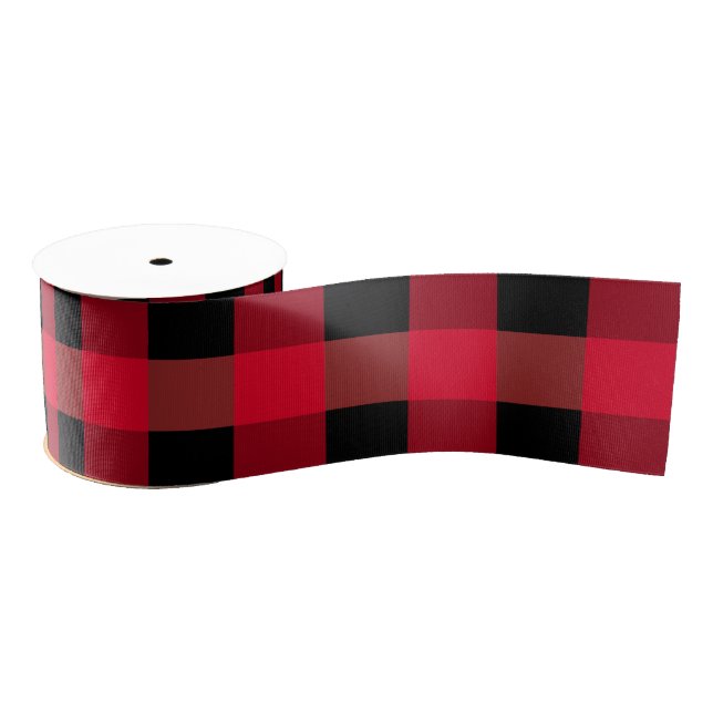 Ruban Gros-grain Plaid de Buffalo (Bobine)