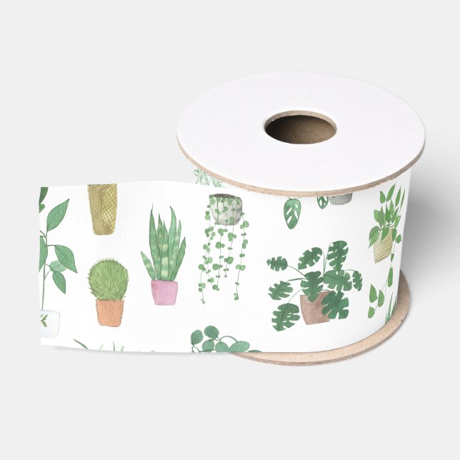 Ruban Gros-grain Plants de Plants (Bobine)