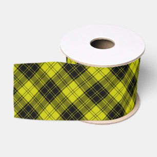 Ruban Gros-grain Plaque noire jaune tartan MacLachlan