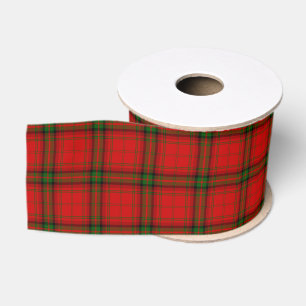 Ruban Gros-grain Plaque rouge vert tartan MacDougall