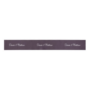Ruban Gros-grain Plum de minuit de mariée et de chambre