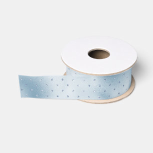Ruban Gros-grain Points clinquants bleu clair