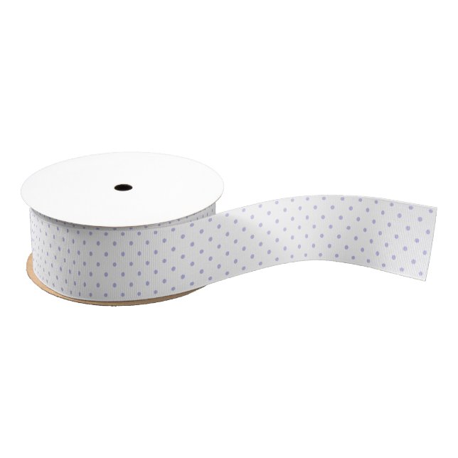 RUBAN GROS-GRAIN POIS LAVENDER | RIBBON (Bobine)