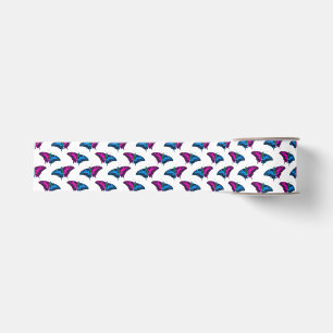 Ruban Gros-grain Polysexual Pride Flag Swallowtail Butterfly