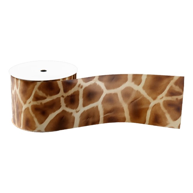 Ruban Gros-grain Poster de animal Giraffe (Bobine)