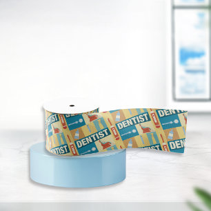 Ruban Gros-grain Professionnel Dentiste Iconique Conçu