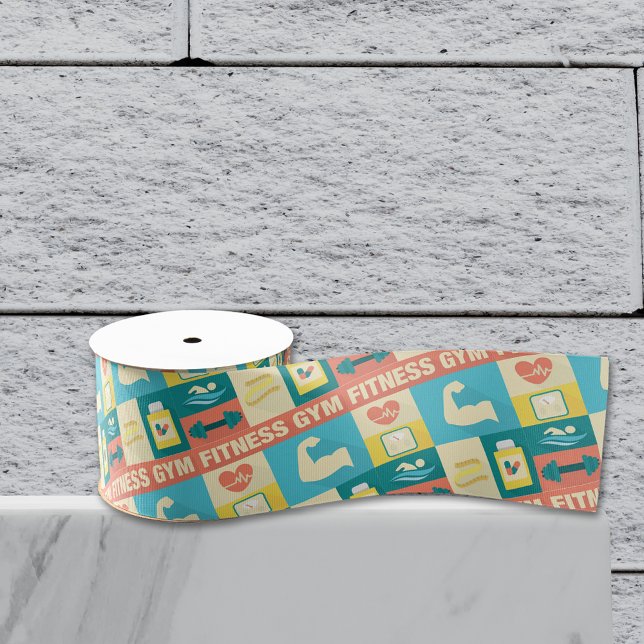 Ruban Gros-grain Professionnel Personnel Entraîneur Iconique Conçu (Créateur téléchargé)