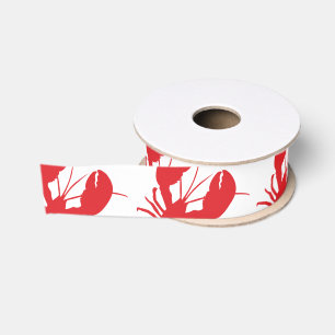 Ruban Gros-grain Red Lobster Moderne Voyage Côté Fun