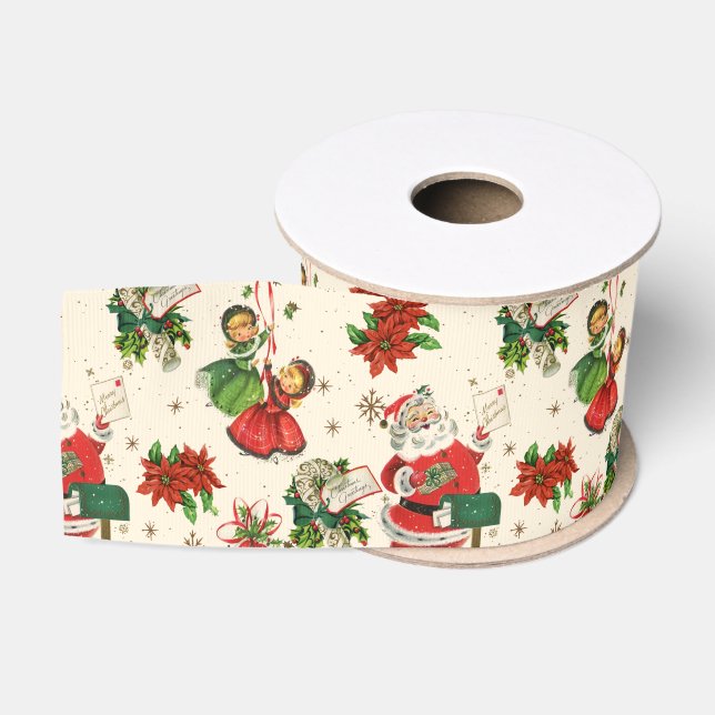 Ruban Gros-grain Retro Treasures Christmas  (Bobine)