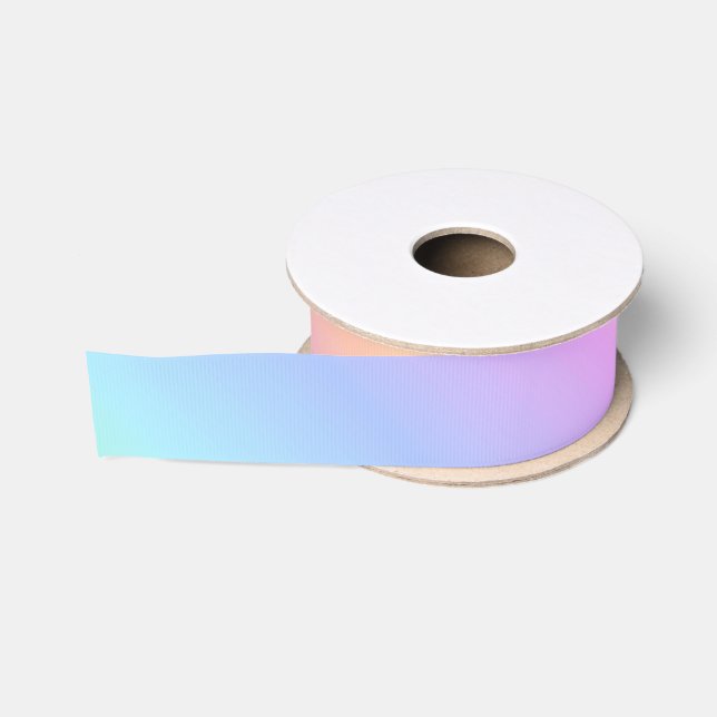 Ruban Gros-grain Ribbon Satin Arc-en-ciel (Bobine)