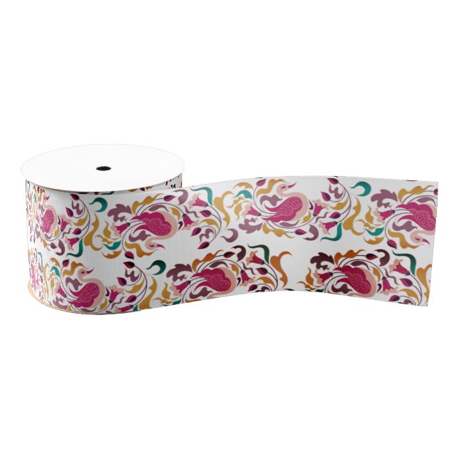 Ruban Gros-grain Romantique classique Pearl Swan Mariage de cadre f (Bobine)