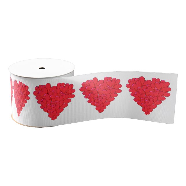 Ruban Gros-grain Romantique Valentines amour coeur (Bobine)
