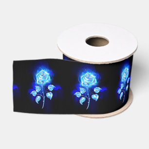Ruban Gros-grain Rose bleu brûlant