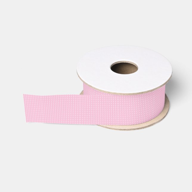 Ruban Gros-grain Rose en pastel Flecked blanc 1,5" ruban de (Bobine)