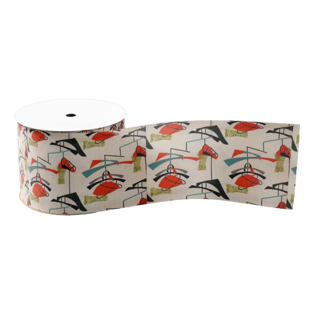 Ruban Gros-grain Ruban atomique moderne de tissu de la moitié du (Bobine)