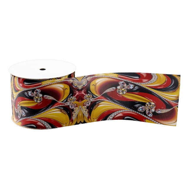 Ruban Gros-grain Ruban aux couleurs belges (Bobine)