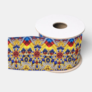 Ruban Gros-grain Ruban aux couleurs roumaines