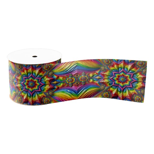 Ruban Gros-grain Ruban avec couleurs LGBTQ (Bobine)