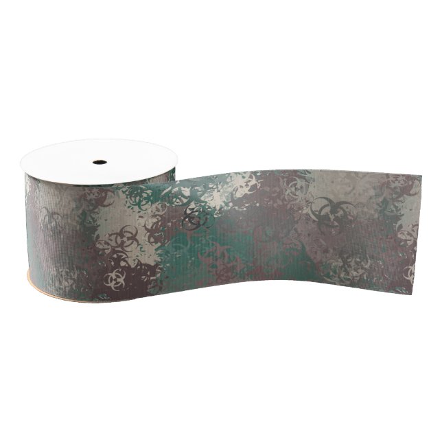 Ruban Gros-grain Ruban Camion Woodland Biodanger (Bobine)