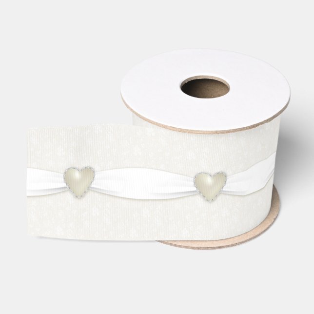 Ruban Gros-grain Ruban Damask 30e anniversaire Mariage (Bobine)