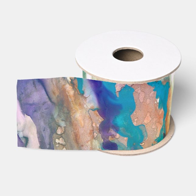 Ruban Gros-grain Ruban d'aquarelle d'eucalyptus (Bobine)