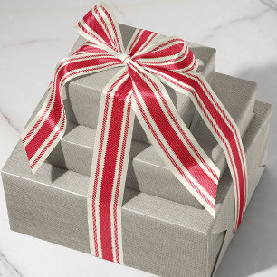 Ruban Gros-grain Ruban de bande de prélèvement blanc et rouge class