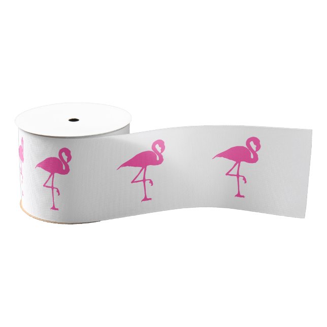 Ruban Gros-grain Ruban de Flamant rose (Bobine)