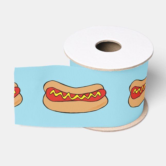 Ruban Gros-grain ruban de hot dogs (Bobine)