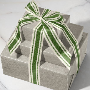 Ruban Gros-grain Ruban de ruban blanc et vert forêt