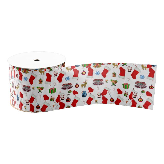 Ruban Gros-grain Ruban décoratif de Noël (Bobine)