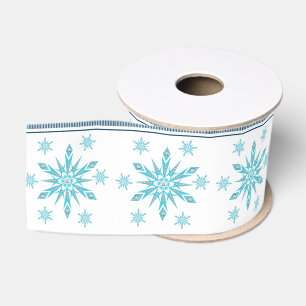 Ruban Gros-grain Ruban décoratif de Noël, Flocon de neige
