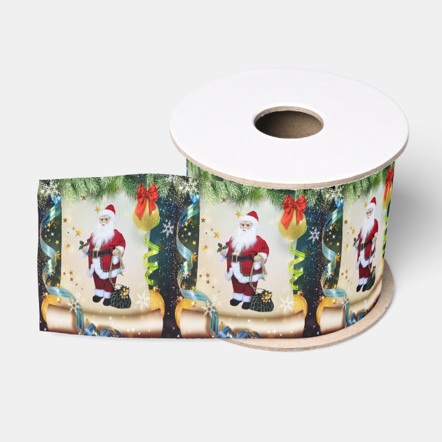 Ruban Gros-grain Ruban décoratif de Noël, Père Noël (Bobine)