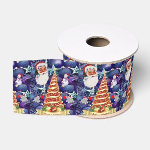 Ruban Gros-grain Ruban décoratif de Noël, Père Noël