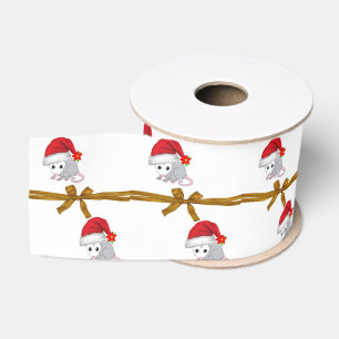 Ruban Gros-grain Ruban décoratif de Noël, Possum Floral
