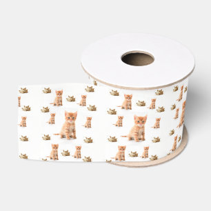 Ruban Gros-grain ruban décoratif enfants chats