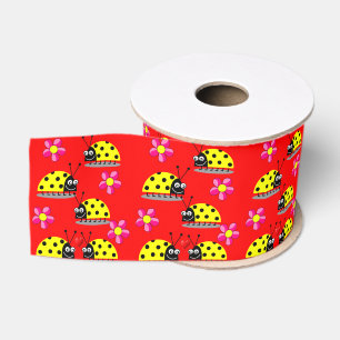 Ruban Gros-grain ruban décoratif enfants ladybugs