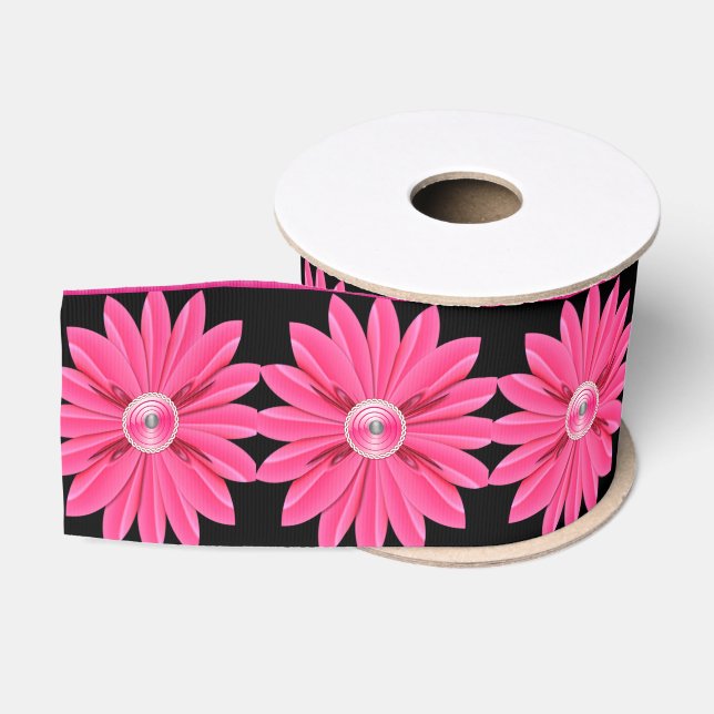 Ruban Gros-grain ruban décoratif floral (Bobine)