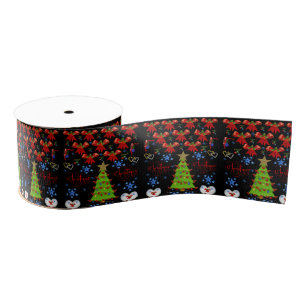 Ruban Gros-grain ruban décoratif noël