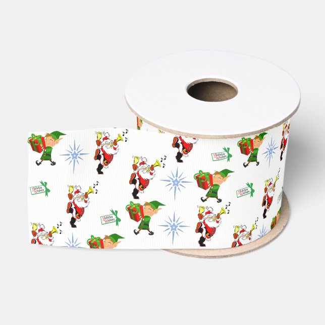 Ruban Gros-grain ruban décoratif noël (Bobine)