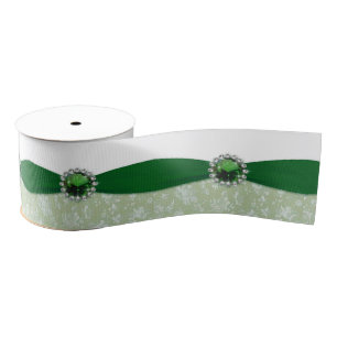 Ruban Gros-grain Ruban du 55e anniversaire du Mariage Damask